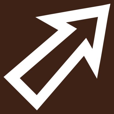 Kontur vektör simgesini sağ yukarı ok