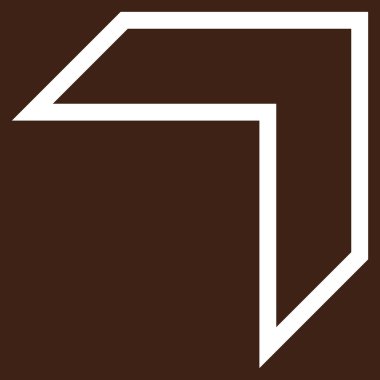 Anahat vektör simge yukarı ok ucu