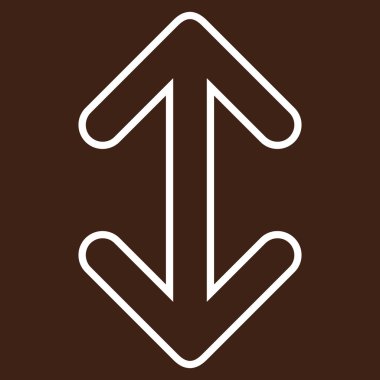 Oklar dikey kontur vektör simgesi ters çevir