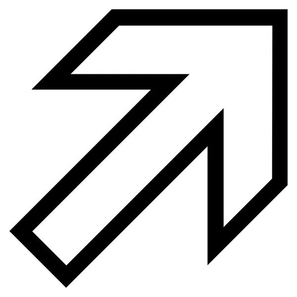 Arrow Up Thin Line Vector Icon — стоковый вектор