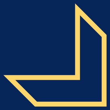 Kontur vektör simgesi aşağı ok ucu