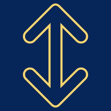 Oklar dikey ince çizgi vektör simgesi ters çevir