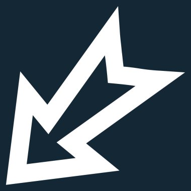 Kontur vektör simgesi sol ok