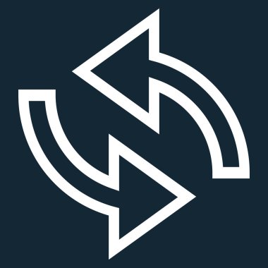 Update okları kontur vektör simgesi