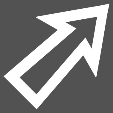 Kontur vektör simgesini sağ yukarı ok