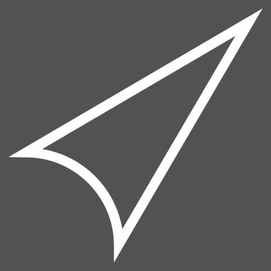 Kontur vektör simgesini sağ yukarı ok ucu