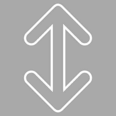 Oklar dikey ince çizgi vektör simgesi ters çevir