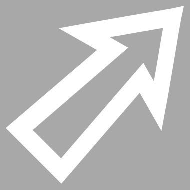 Kontur vektör simgesini sağ yukarı ok