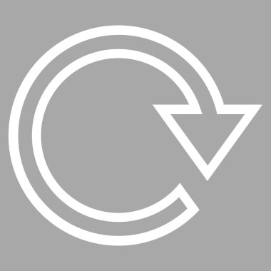 Doğru anahat vektör simge döndürmek