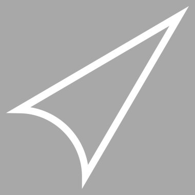 Kontur vektör simgesini sağ yukarı ok ucu