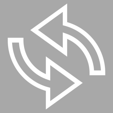 Update okları kontur vektör simgesi