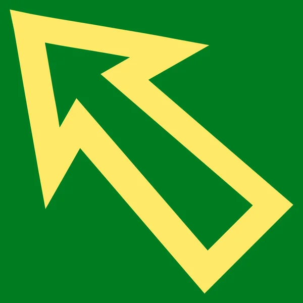 Flecha izquierda arriba línea delgada Vector icono — Vector de stock