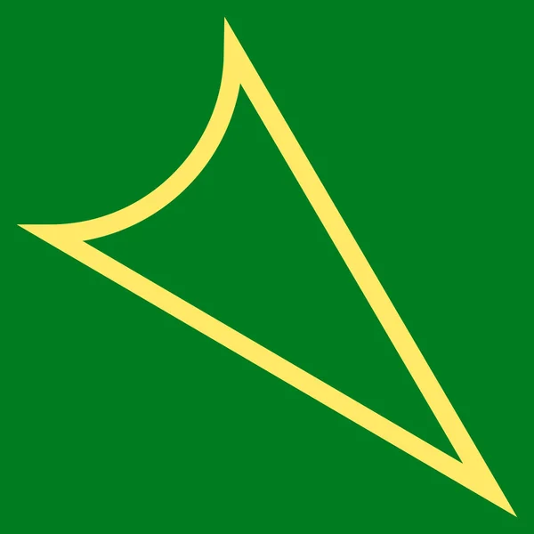 Arrowhead høyre ned Thin Line vektor Icon – stockvektor