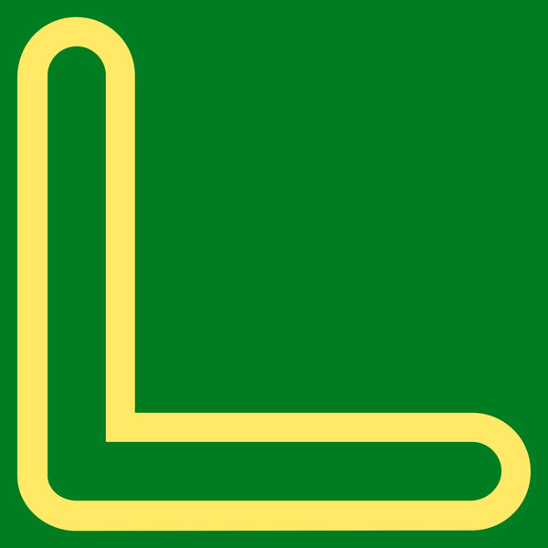 Arrowhead Left Down Thin Line Vector Icon