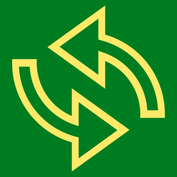 Update Arrows Contour Vector Icon — Stock Vector