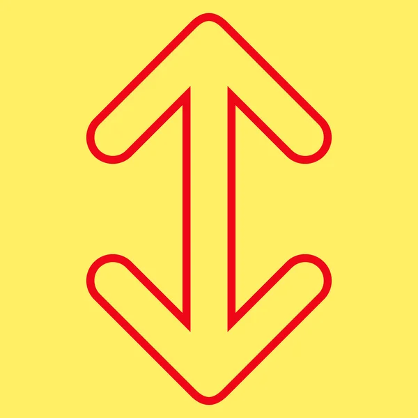 Flip pilar vertikal tunn linje vektor Icon — Stock vektor