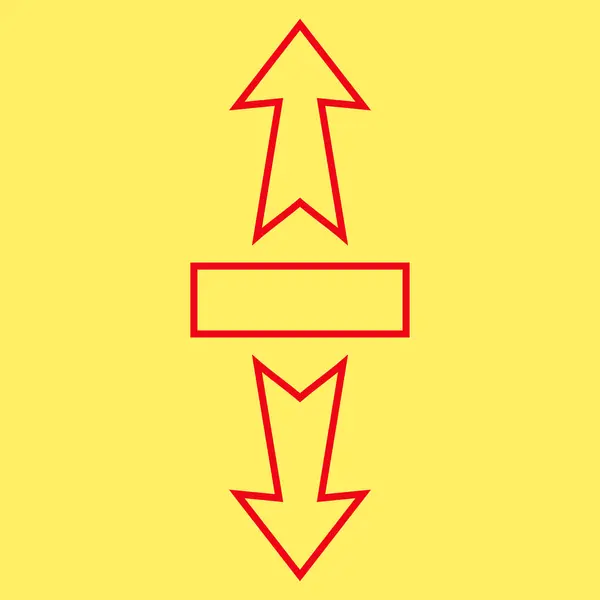 Stretch pilar vertikalt kontur vektor Icon — Stock vektor