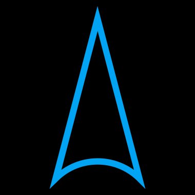 Kontur vektör simge yukarı ok ucu