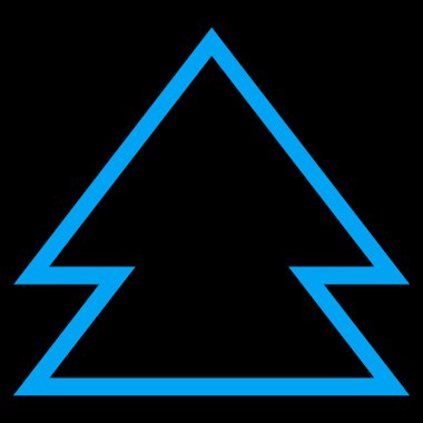 Yön yukarı kontur vektör simgesi