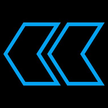 Shift sol kontur vektör simgesi