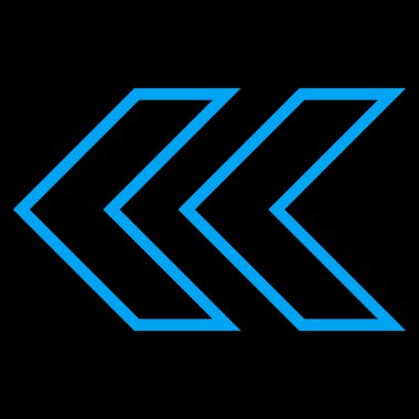 Shift sol kontur vektör simgesi