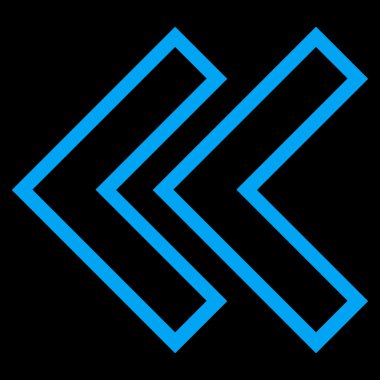 Shift sol kontur vektör simgesi