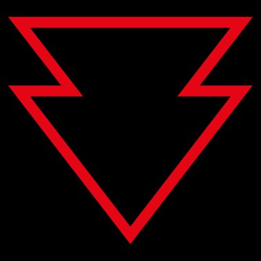 Anahat vektör simgesi aşağı yön