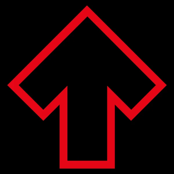 Arrow Up Thin Line Vector Icon — Stock Vector