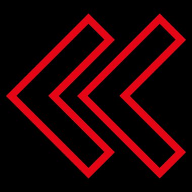 Shift sol kontur vektör simgesi