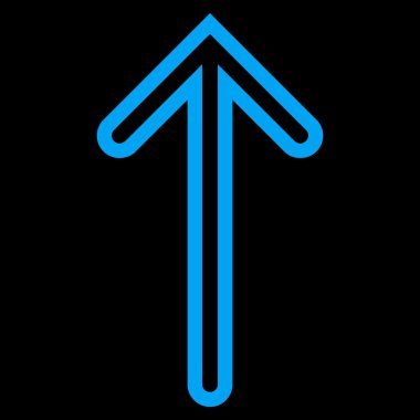 Kontur vektör simge yukarı ok