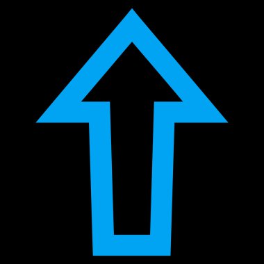 İnce çizgi vektör simge yukarı ok