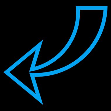 İnce çizgi vektör simgesi geri al