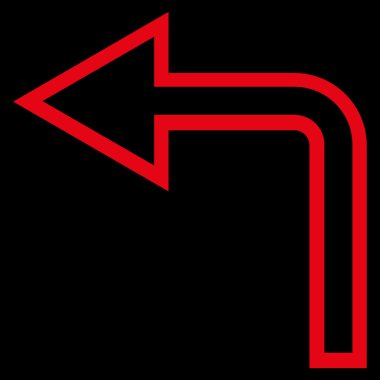 Sol kontur vektör simge açmak