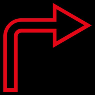 Doğru anahat vektör simge açmak