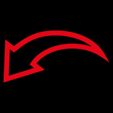 Kontur vektör simgesi geri al