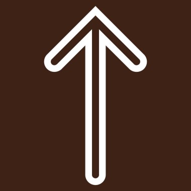 Kontur vektör simge yukarı ok