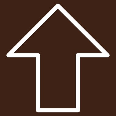 Kontur vektör simge yukarı ok