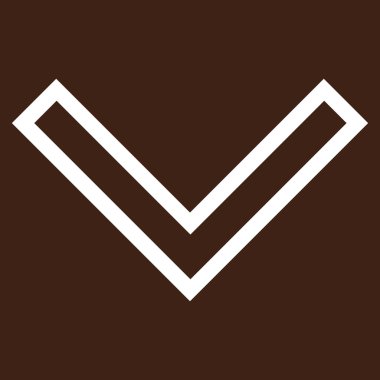 Anahat vektör simgesi aşağı ok ucu