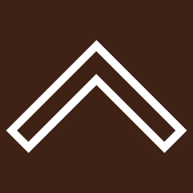 Kontur vektör simge yukarı ok ucu