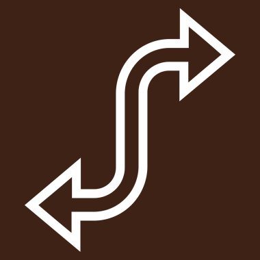 Exchange ok kontur vektör simgesi kavisli