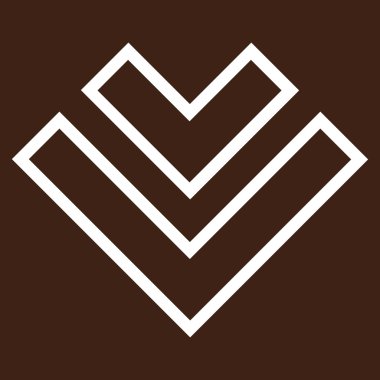 Kontur vektör simgesi aşağı yön