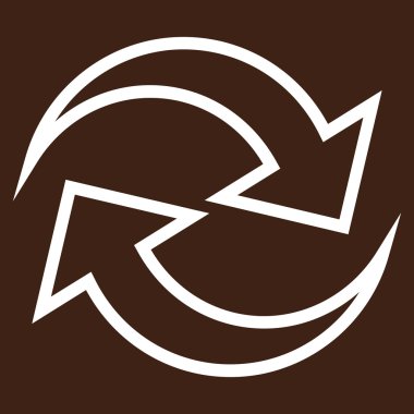 Oklar kontur vektör simge Yenile