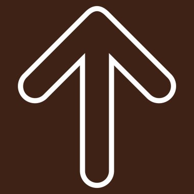 Kontur vektör simge yukarı yönlü ok