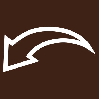 İnce çizgi vektör simgesi geri al