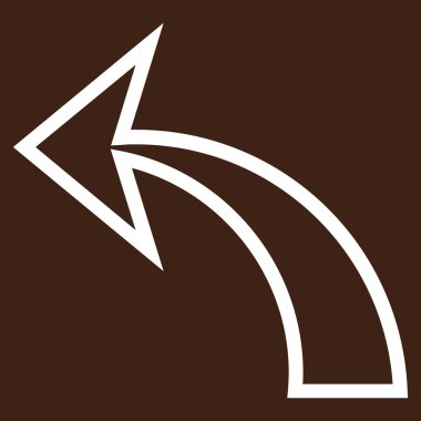 Anahat vektör simgesi geri al