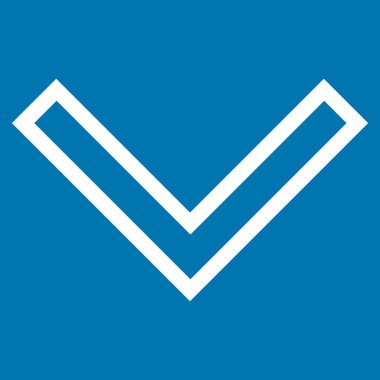 Kontur vektör simgesi aşağı ok ucu