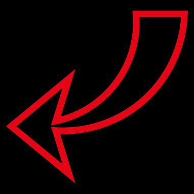 Anahat vektör simgesi geri al