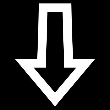 Anahat vektör simgesi aşağı ok