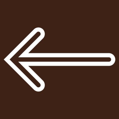 İnce çizgi vektör simge sol ok