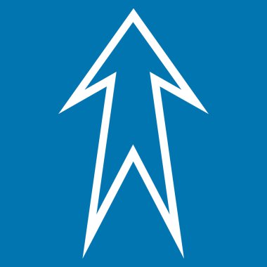 Kontur vektör simge yukarı ok